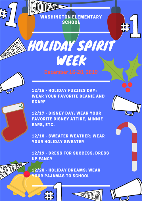 Christmas Spirit Week Template