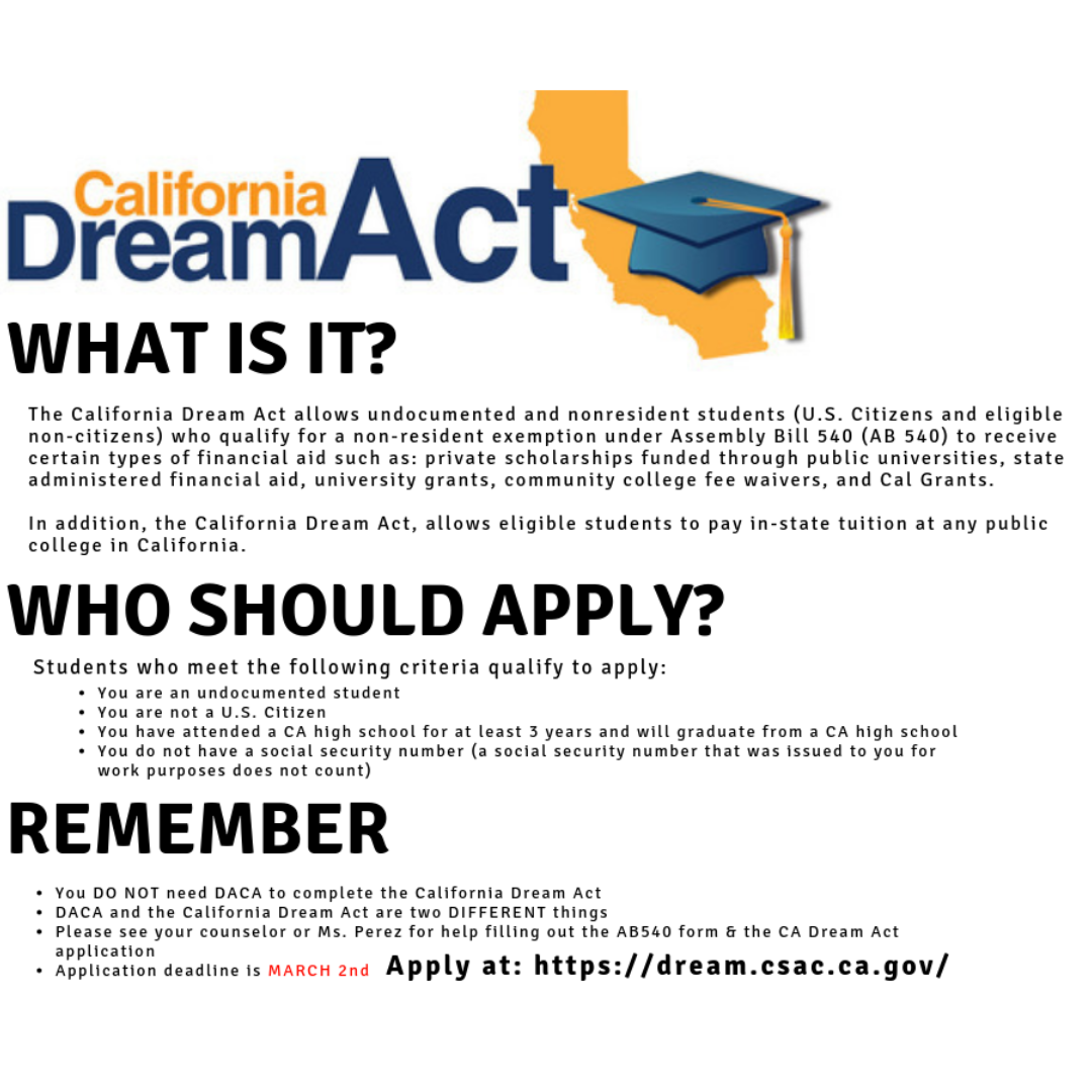 CA Dream Act CA Dream Act