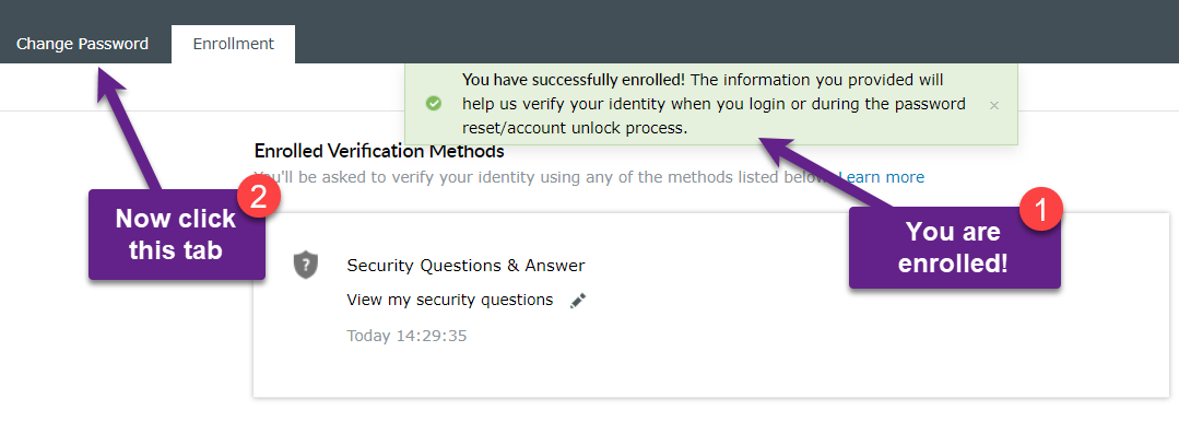 Enroll Successful 