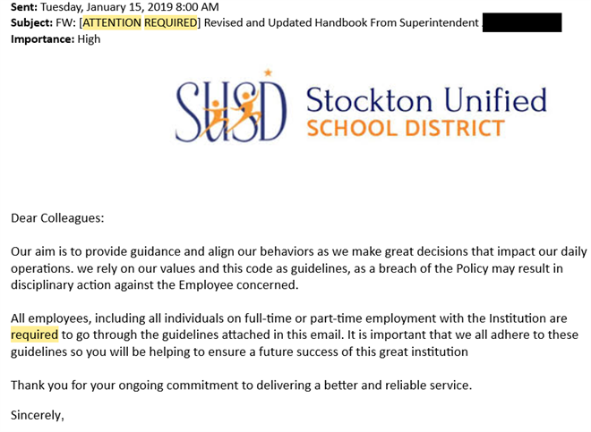 spoofed email from sup 