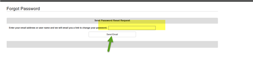 Password Reset Button