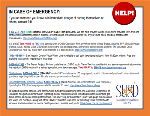 Emergency Hotlines